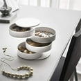 thumbnail image 5 of Mouliraty Jewelry Storage Box 4-Layer Rotatable Jewelry Accessory Storage Tray With Lid, 5 of 5