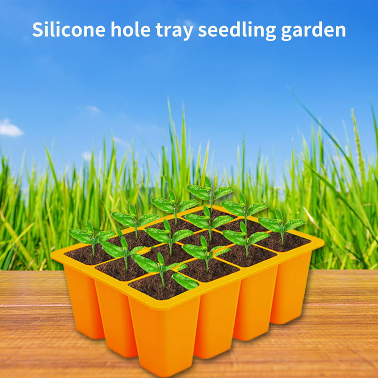 Lwithszg Silicone Seed Starting Tray,Reusable Seed Starting Trays for Seed Germination and Plant Propagation,Vegetable Seeds,Herb Seeds,Flower Plant