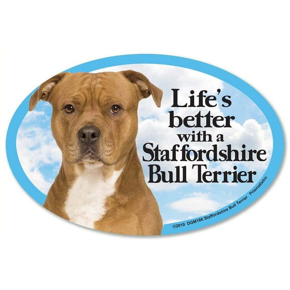 Prismatix Decal Cat and Dog Magnets, Staffordshire Bull Terrier