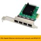 thumbnail image 1 of Tarjeta de Red Gigabit Pci-E X1 Tarjeta de Red Ethernet Pci-Express de 4 Puertos Tarjeta Lan Ethernet Rtl8111F, 1 of 5