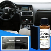 Whitish Plastic Restorer Coating for Cars, Automotive Interior Plastic Reviver for Faded Dashboards, Trim & Mirrors with High Gloss Protection