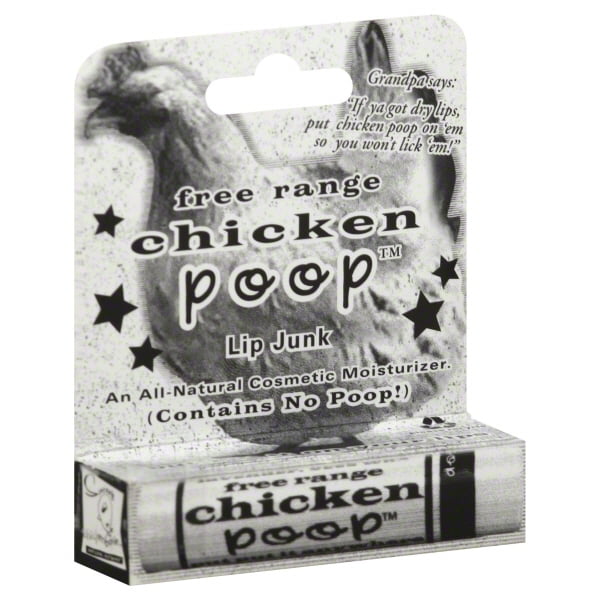 Simone Chickenbone 1019 Chicken Poop Lip Balm Display, Pack Of 16