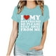 thumbnail image 1 of Fiudx Ofertas y Liquidaciones Camiseta de Manga Corta Estampada con Cuello Redondo a La Moda para Mujer, Camisetas Holgadas Informales, 1 of 3