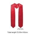 thumbnail image 2 of Graduation Stole Plain Soft Sash Unisex Graduation Stole Scarf For College Graduate Photograph Ceremony, 2 of 7