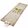 thumbnail image 2 of Sunflower 2'x6' Runner Rug, Vintage Botanical Washable Non-Slip Area Rugs for Hallway Kitchen Floor Bedroom Entryway, StainResistant Laundry Carpet Decoration Indoor Mat Farmhouse Retro Floral, 2 of 9