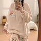 thumbnail image 3 of Conjunto de pijama Kawaii Sanrio Hello Kitty para mujer, ropa de casa de terciopelo Coral suave, Jersey, pantalones, lindo, pijama de felpa, 2 piezas, 3 of 4