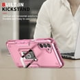 thumbnail image 5 of Feishell for Samsung Galaxy A13 5G Cover with Metal Ring Folding Kickstand,Drop Protection Magnetic Car Mount Shockproof Durable Dual Layer Hybrid Rugged Protective Phone Case,Pink, 5 of 9