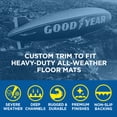 thumbnail image 5 of Goodyear 4-Piece Deep Dish All-Weather Rubber Floor Mats – Heavy Duty Waterproof Universal Trim-to-Fit Car, SUV & Truck Floor Liners – Black, 5 of 13
