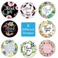 thumbnail image 4 of 500pcs/ 8 Designs / 1.5 Inch Roll Round Floral Thank You Stickers Scrapbooking for Package Seal Labels Custom Sticker Decoration Wedding Sticker, 4 of 8
