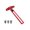 Red, variant on 2 in 1 Woodworking Drilling Positioning Scribing Ruler Aluminum T Square Dowelling Jig Metric Inch Scale 6/8/10mm Sleeves