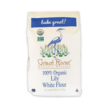 Great River Organic Milling, Lily White Bread Flour, All-Purpose, Organic, 25 Lb (Pack Of 1) (B00CTLAIH8)