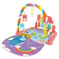 thumbnail image 2 of XIAOLE Kids Play Mat Gym, Music Pedal Piano Crawling Mat, Kick And Play Piano Gym With Music Light, Activity Tummy Time Play Mat With 5 Learning Sensory Toys, Gifts For Kids 0-14 Months, 2 of 5