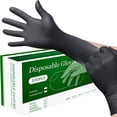 thumbnail image 1 of Guantes Desechables Vinil Nitrilo Industrial, Guantes de Vinil Color Negro, Guantes de Nitrilo (100 Pcs), Sin Látex, Sin Polvo, 1 of 4