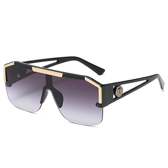 Lens Lion King One-Piece Sunglasses Trend Cross-Border Hollow Sunglasses, Made Of Pc-Style:Style2;