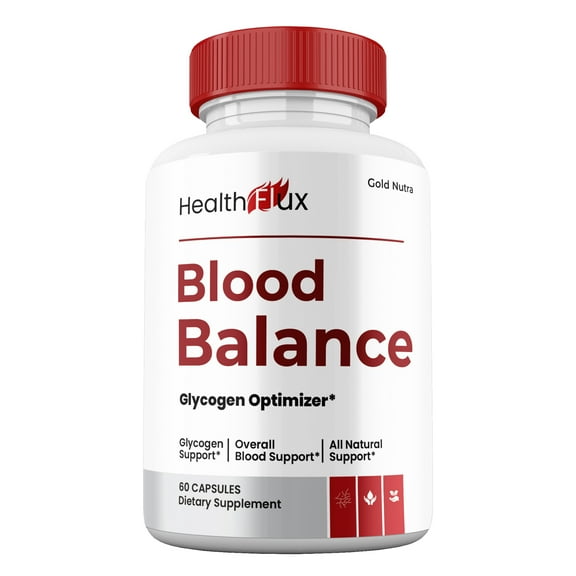 (1 Pack) HealthFlux Capsules, All Natural Blood Balance Pills HealthFlux Supplement Maximum Strength All Glycogen Support, 30 Day Supply