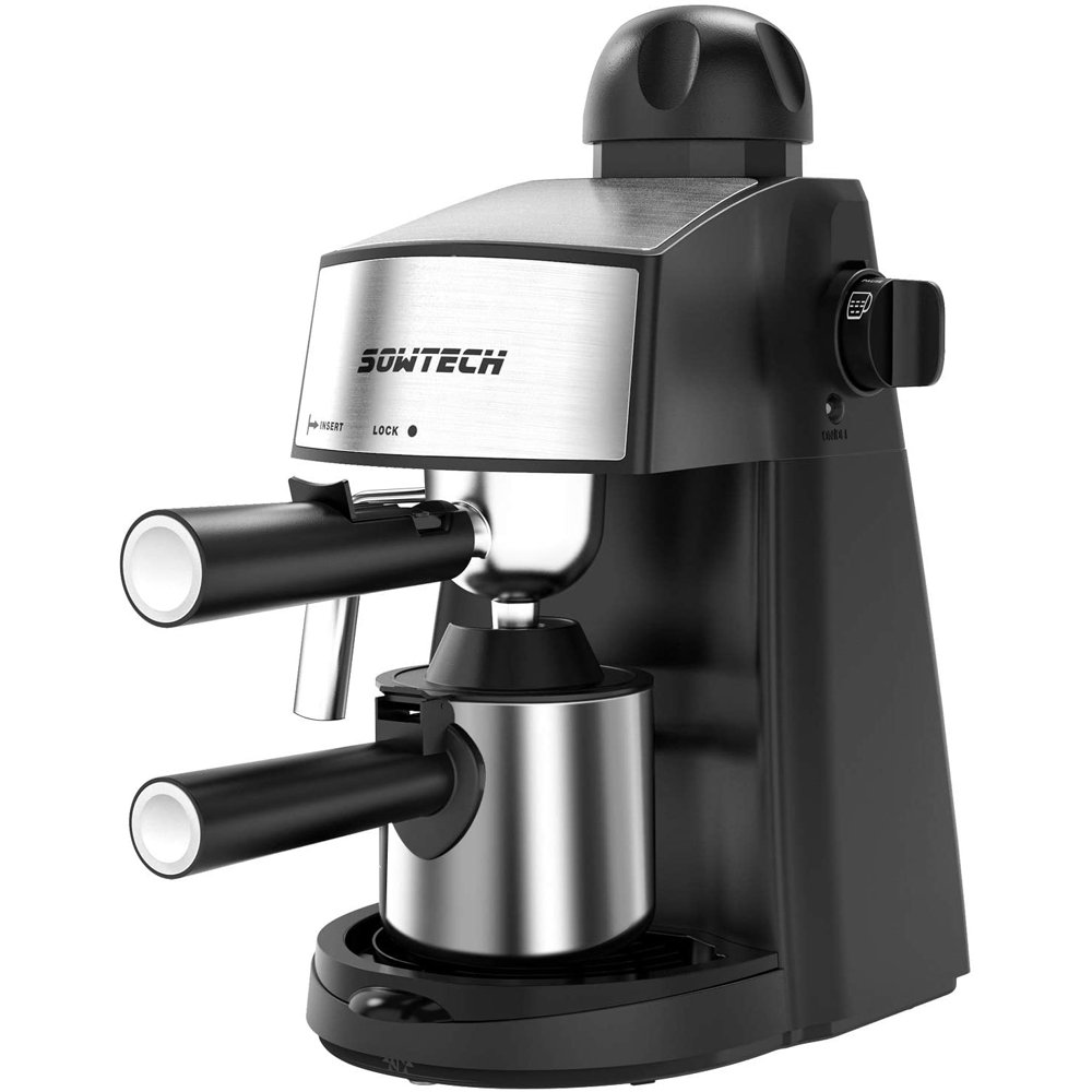 SOWTECH Steam Espresso Machine Cappuccino Latte Espresso Maker with