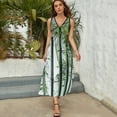 thumbnail image 3 of Bamboo Branches Pictures Dress Fashion Boho Beach Long Dresses Female Party Printed Maxi Dress, 3 of 9