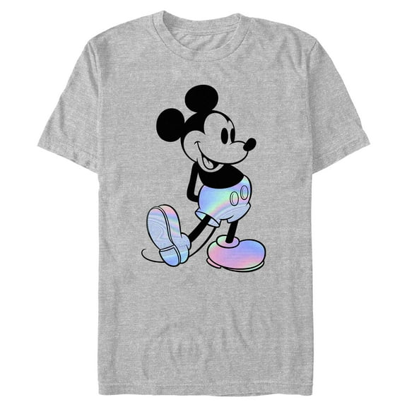Mens Mickey & Friends Holographic Shorts T Shirt