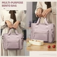 thumbnail image 5 of SYCNB Large Insulated Lunch Tote Bag with Shoulder Strap - Adult Lunch Box for Women Men, Work Lunch Bag with Water Bottle Holder, Pink Purple, 5 of 11