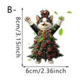 thumbnail image 3 of TIMIFIS Acrylic Tags Rose 2D Flat Decorative Pendant Car Rearview Mirror Backpack Decoration Small Accessories Pendant Car Accessories, 3 of 3