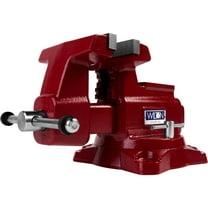 Wilton Tools 28815 6 1/2" Wide Jaw 6 1/4" Opening Swivel Utility Bench Vise, Red