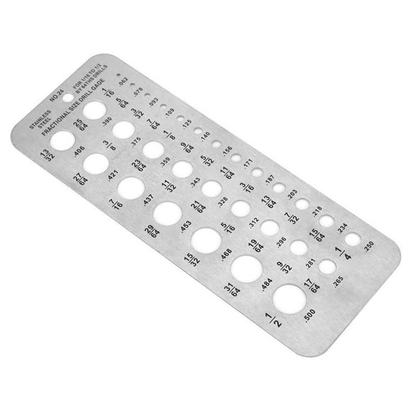 Mgaxyff 29 Sizes Drill Gauge, 29 Sizes Index Stainless Steel Drill Gauge Bolt Wire Diameter Size Bit Gauge,Bit Gauge