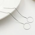 thumbnail image 1 of Pendientes de plata 925 para mujer, aretes largos con borla geométrica, triangulares, redondos y cuadrados, joyería, 1 of 2