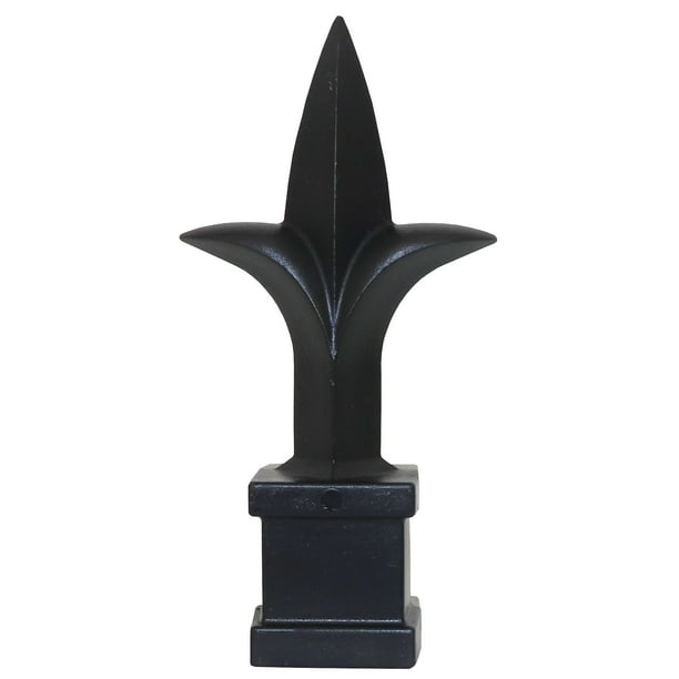 Fence Finials Trident Spear Black Decorative Fence Toppers 3/4" 5ct