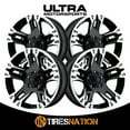 thumbnail image 3 of Ultra 235B Maverick 18x9 6x139.7 +25et Gloss Black Diamond Cut Clear Coat Wheel 2018 Chevrolet Silverado 1500, 3 of 5