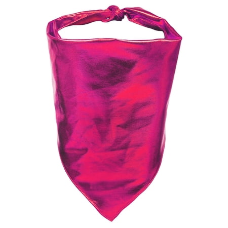 Petitebelle Bling Single Color Pet Bandana (Hot Pink Large)
