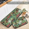 thumbnail image 5 of SKYSONIC Watercolor Coffee Pattern Kitchen Rugs Set of 2, Coffee Beans Floor Runner Area Rug Washable Carpet Mat Perfect for Living Room Bedroom Entryway, 5 of 7