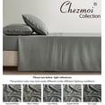 thumbnail image 5 of Chezmoi Collection 4-Piece Stone Washed California King Sheet Set, Rayon Derived from Bamboo & Polyester Blended, Breathable & Cooling 15-Inches Deep Pocket Sheets & Pillowcases Set, Dark Gray, 5 of 9