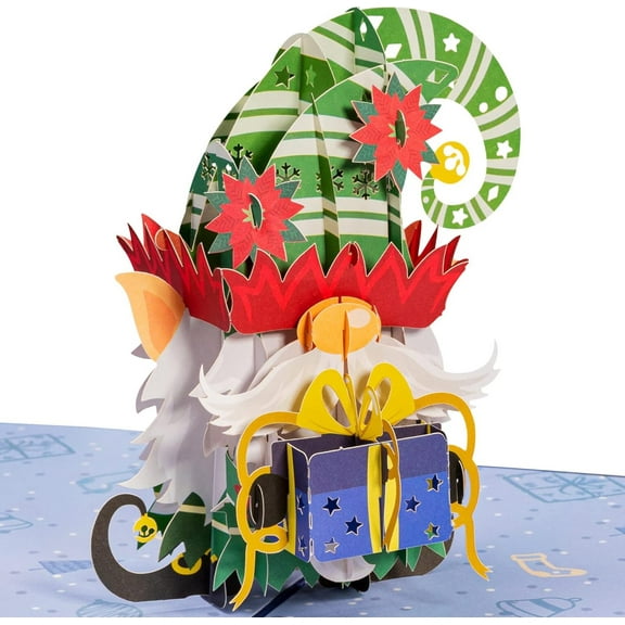 Elf Gnome Pop Up Christmas Card