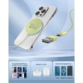 thumbnail image 4 of WTUHU Magnetic Wireless Charger 15W Fast Mag-Safe Charging Pad for iPhone 17/16/15 /14/13/12 Series AirPods 3/2/Pro/Pro 2, Green, 4 of 4