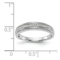 thumbnail image 7 of 14K White Gold Ring Band Wedding Diamond Round Complete Trio Ladies , Size 7, 7 of 7