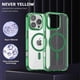 thumbnail image 2 of KAIYANG Funda para iPhone 16 Pro compatible con MagSafe TPU+PC transparente - Verde, 2 of 5