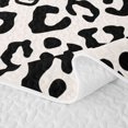 thumbnail image 5 of Castle Fairy Retro Leopard Skull Twin Quilt Set,Cream Cheetah Skeleton Pattern Twin Coverlet Set,Ivory Black, 5 of 7