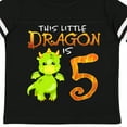 thumbnail image 4 of Inktastic Dragon 5th Birthday Turning Five Boys or Girls Toddler T-Shirt, 4 of 5