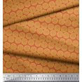thumbnail image 3 of Soimoi Poly Georgette Fabric Wreath Leaves Fabric Prints by Yard 42 Inch Wide, 3 of 3