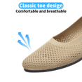 thumbnail image 4 of PPCHVOMEY Women’s Flats Shoes Comfortable and Soft Flats Crochet Mesh Sharp tip Toe Slip-On Casual Flats Dress Shoes ﻿, 4 of 6