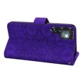 thumbnail image 6 of Feishell Flip Wallet Case for Samsung Galaxy S24 Ultra, Magnetic Clasp Folio Shockproof Embossed Pattern PU Leather Magnetic Clasp Folio Protective Phone Cover with Kickstand & Card Slots,Purple, 6 of 7