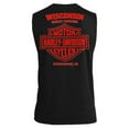 thumbnail image 2 of Harley-Davidson Men's Heavyweight #1 Sleeveless Cotton Muscle Shirt, Black (M), Harley Davidson, 2 of 2