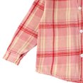 thumbnail image 7 of Ultrave Boys Plaid Flannel Shirt Long Sleeve Button Down Lapel Casual Kids Top with Chest Pocket 2-15Y, 7 of 7