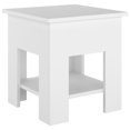 thumbnail image 1 of Mesa de centro Casafoyer blanca de madera fabricada con almacenamiento, 1 of 5