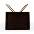 thumbnail image 4 of Bowery Hill Transitional Brown Mango Wood and Gold Cross Legs Tray Table, 4 of 8