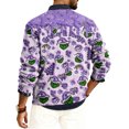 thumbnail image 3 of T Shirt Christmas Mens Xmas Sweater Light Purple XXXXL, 3 of 4