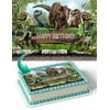 Dinosaur Trex LK Kids Edible Cake Image Topper Birthday Cake Banner 1/4 Sheet