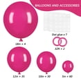 thumbnail image 2 of Kit de globos RUBFAC de látex rosa intenso, 129 unidades, para decoración de fiestas, 2 of 7