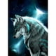 thumbnail image 1 of Cuadros Decorativos 5D bricolaje completo taladro diamante pintura noche lobo cruz puntada bordado kits Tmvgtek embutido en tela, 1 of 8
