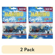 (2 pack) Haribo The Smurfs Sour! Gummy Candy, 4 Oz.